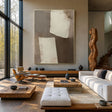 Textured Minimalist Blocks | Beige Gray
