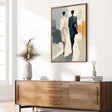 Silhouetted Figures Stroll | Urban Hues