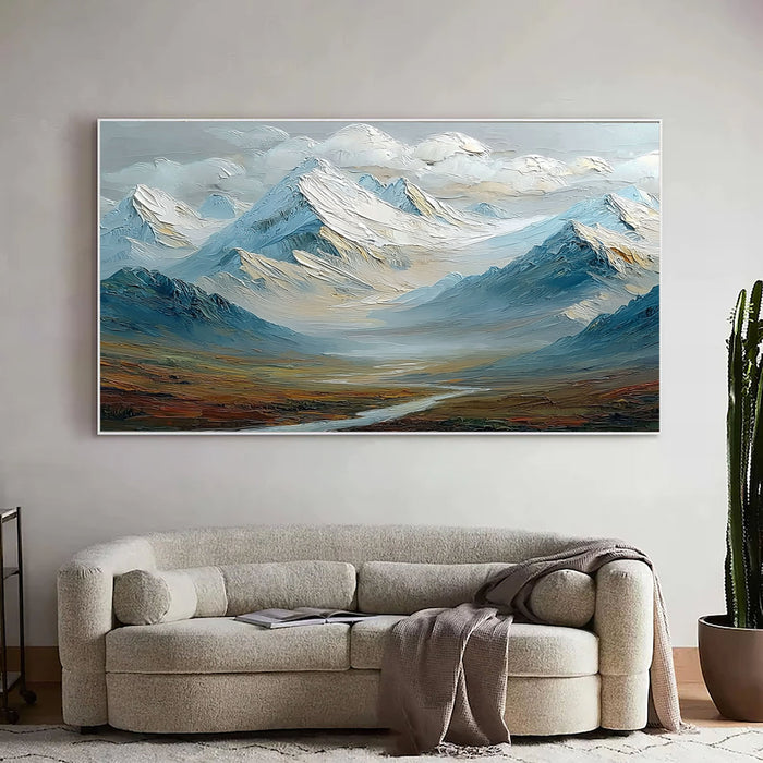 Majestic Alpine Vista | Snow & Sky