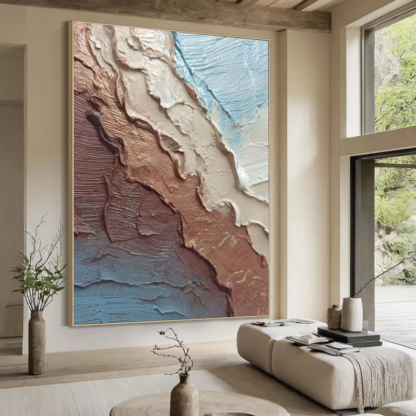 Textured Bronze Blends | Pale Blue