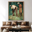 Geometric Golf Scene | Earth & Green
