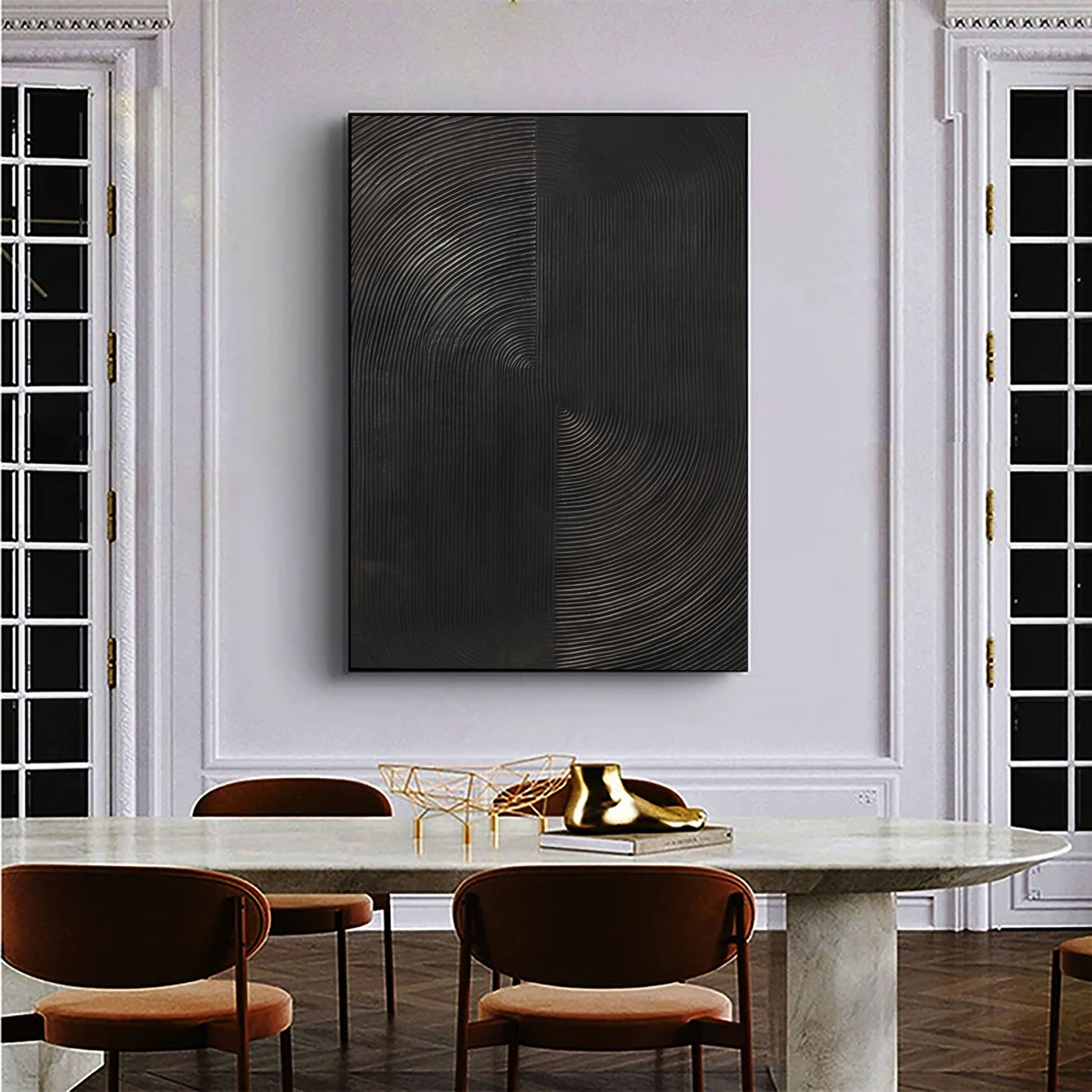 Textured Black Rhythm | Minimalist Wave