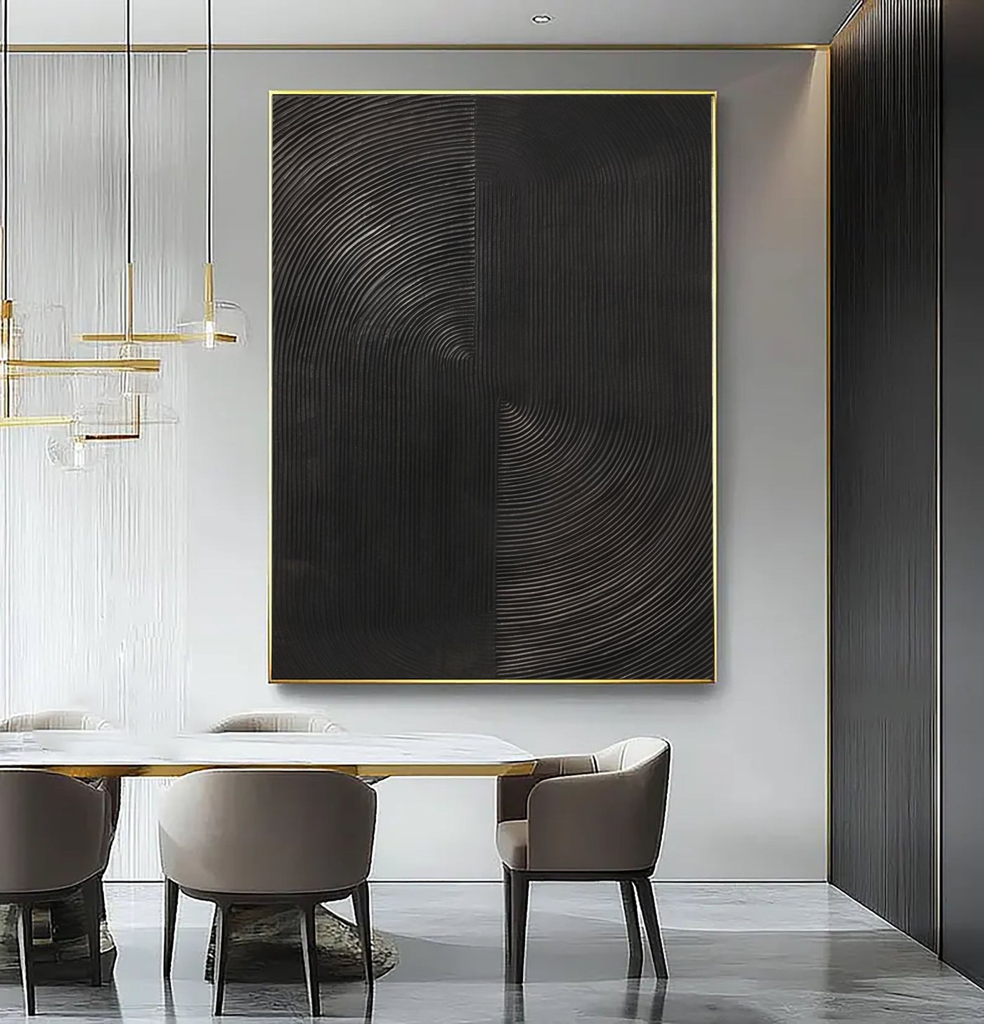 Textured Black Rhythm | Minimalist Wave