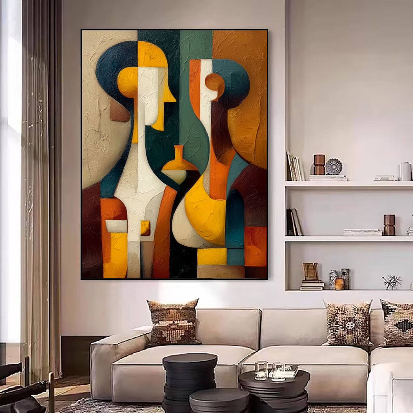 Abstract Figure Harmony | Bold Color