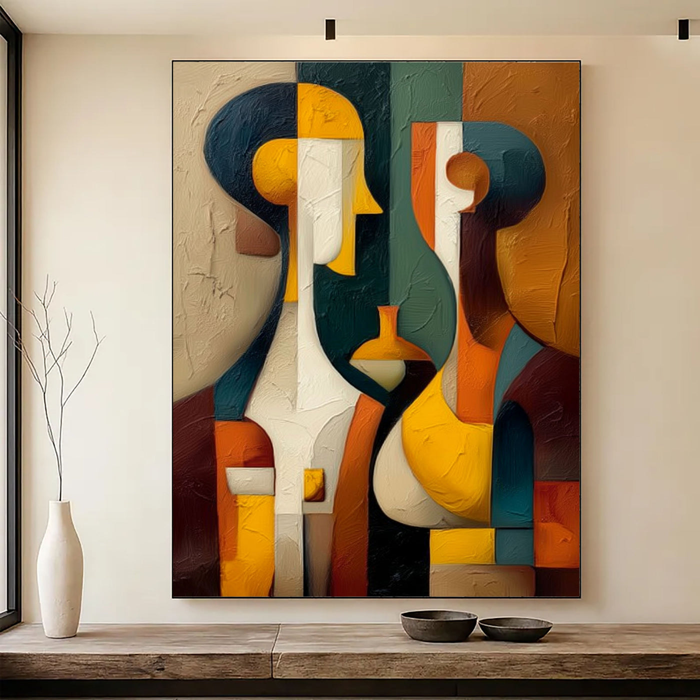 Abstract Figure Harmony | Bold Color