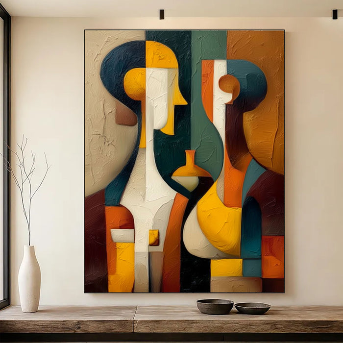 Abstract Figure Harmony | Bold Color