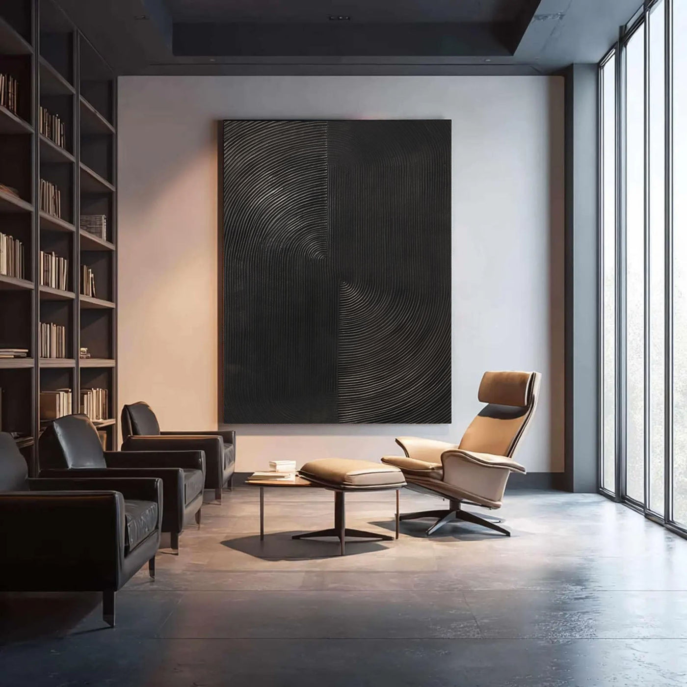 Textured Black Rhythm | Minimalist Wave