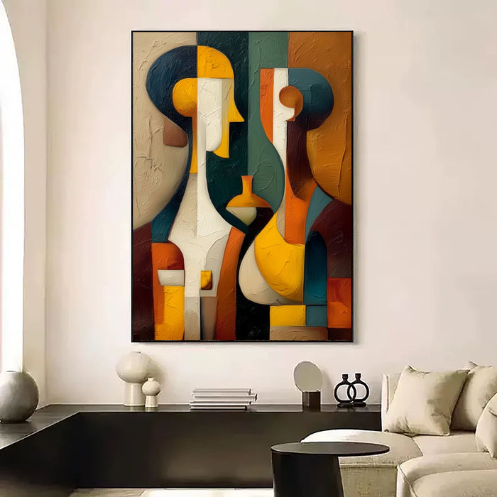 Abstract Figure Harmony | Bold Color