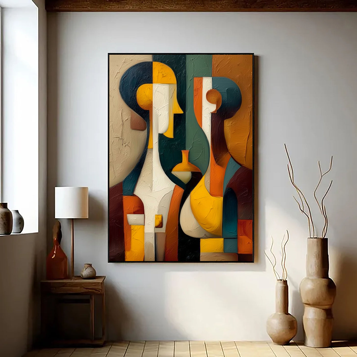 Abstract Figure Harmony | Bold Color