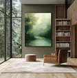 Textured Green Landscape | Misty Flow