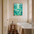 Textured Turquoise Ripples | Sunlit Gleams
