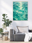 Textured Turquoise Ripples | Sunlit Gleams