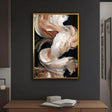 Textured Creamy Cascades | Gilded Swirls
