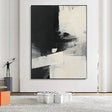 Textured Monochrome Blocks | Black Beige