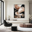 Textured Creamy Cascades | Gilded Swirls