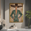 Elegant Figural Ensemble | Striped Silhouettes