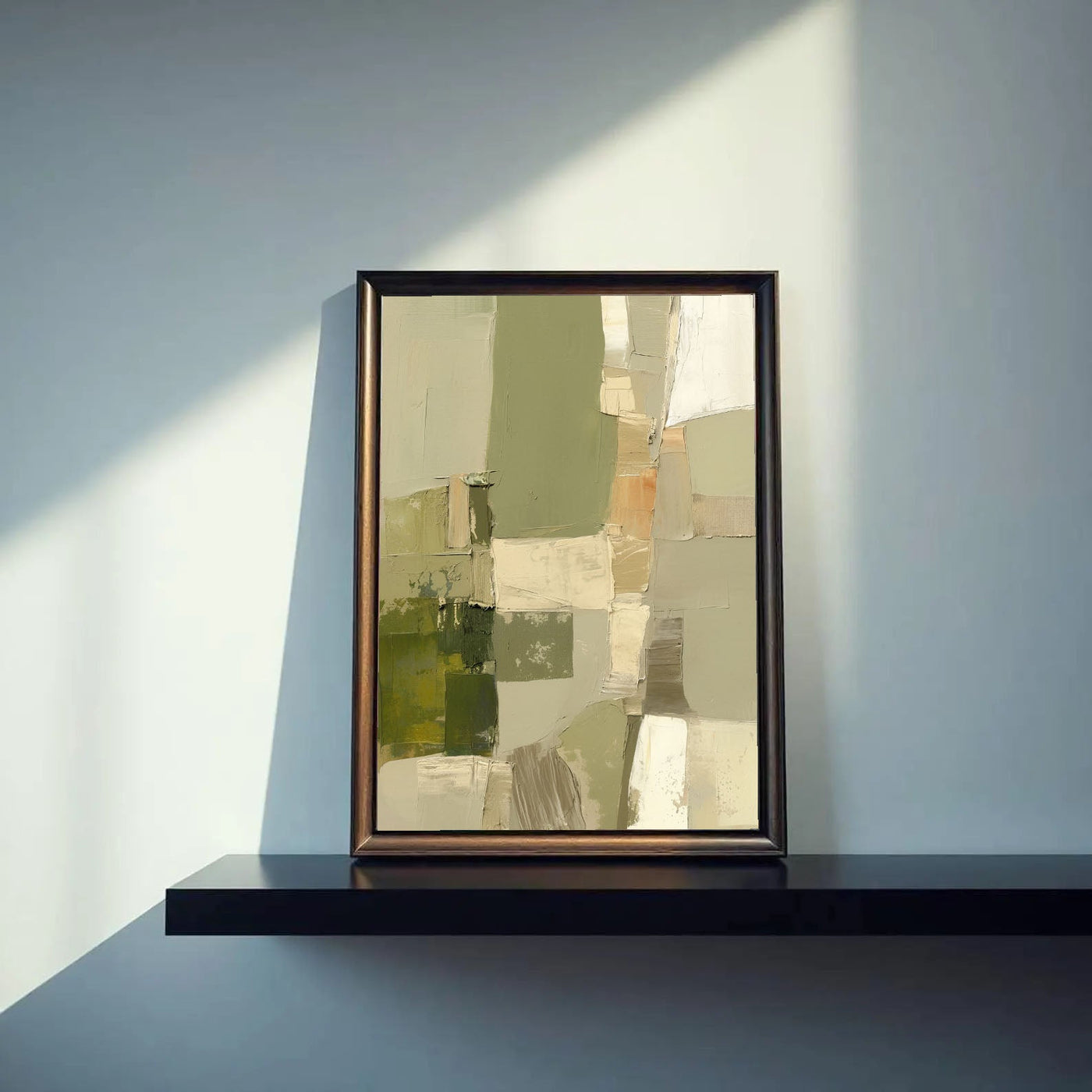 Textured Green Mosaic | Neutral Patch