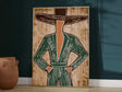 Elegant Figural Ensemble | Striped Silhouettes