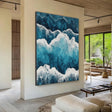 Textured Turquoise Swells | White Foam