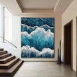 Textured Turquoise Swells | White Foam