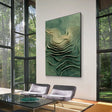 Layered Wave Serenity | Emerald Flow