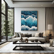 Textured Turquoise Swells | White Foam
