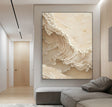 Textured Beige Wave | Neutral Flow