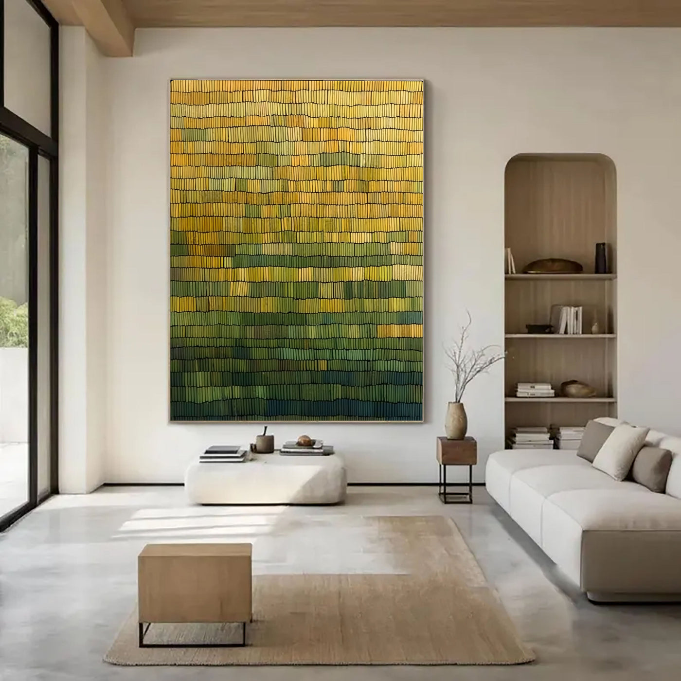 Woven Earth Rhythm | Golden Gradient