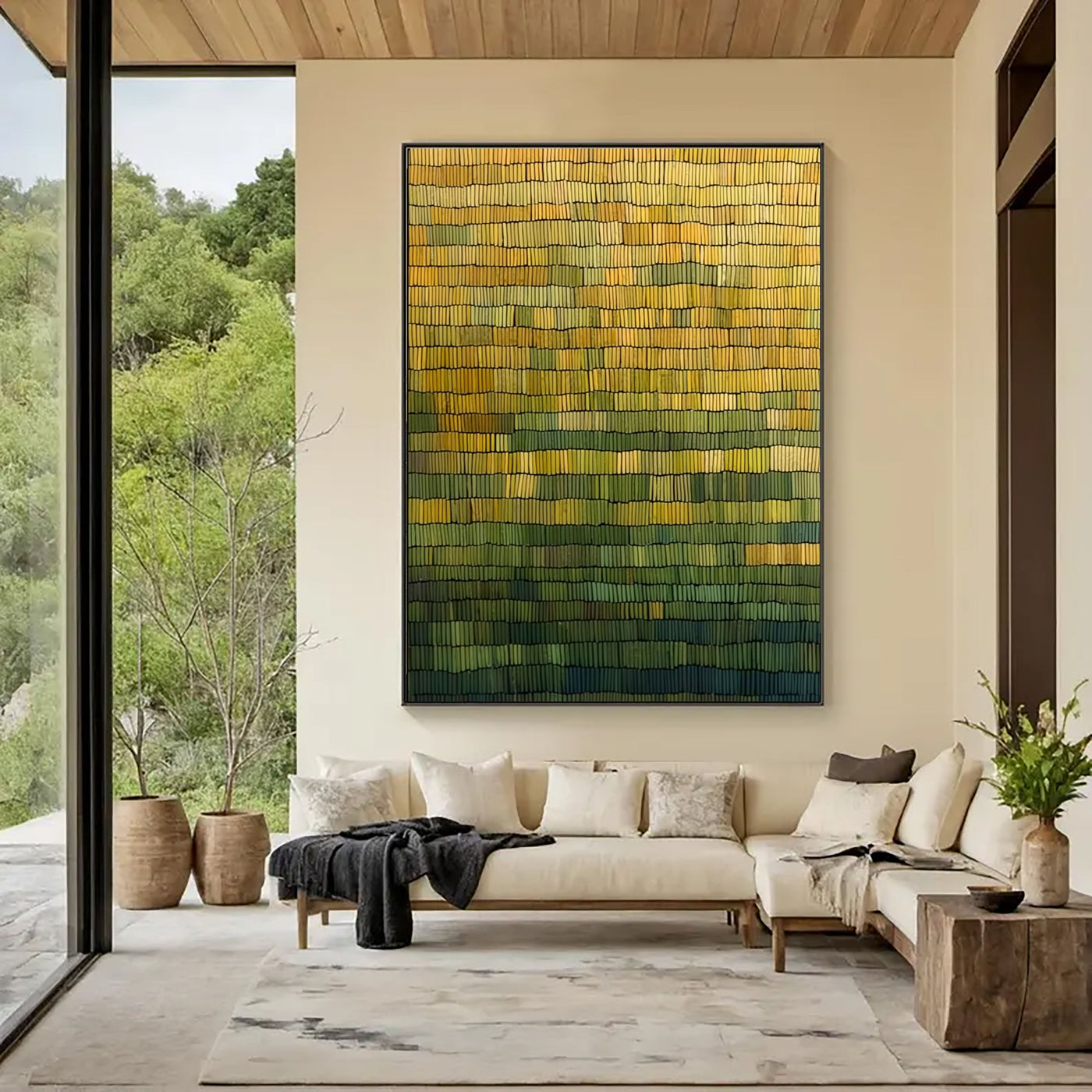 Woven Earth Rhythm | Golden Gradient