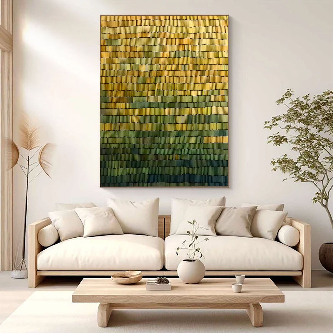 Woven Earth Rhythm | Golden Gradient