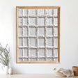 Textured Ivory Grid | White Lattice