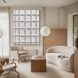 Textured Ivory Grid | White Lattice