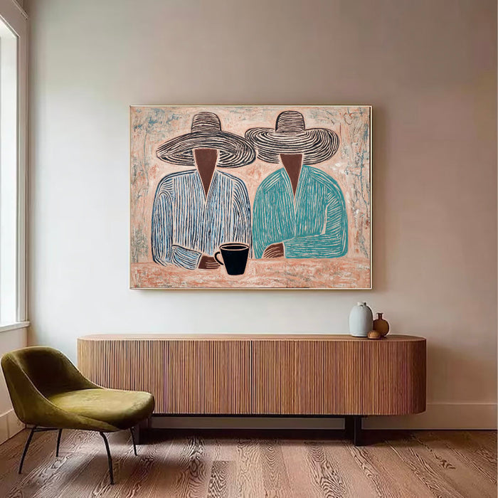 Textured Brimmed Duo | Muted Gathering