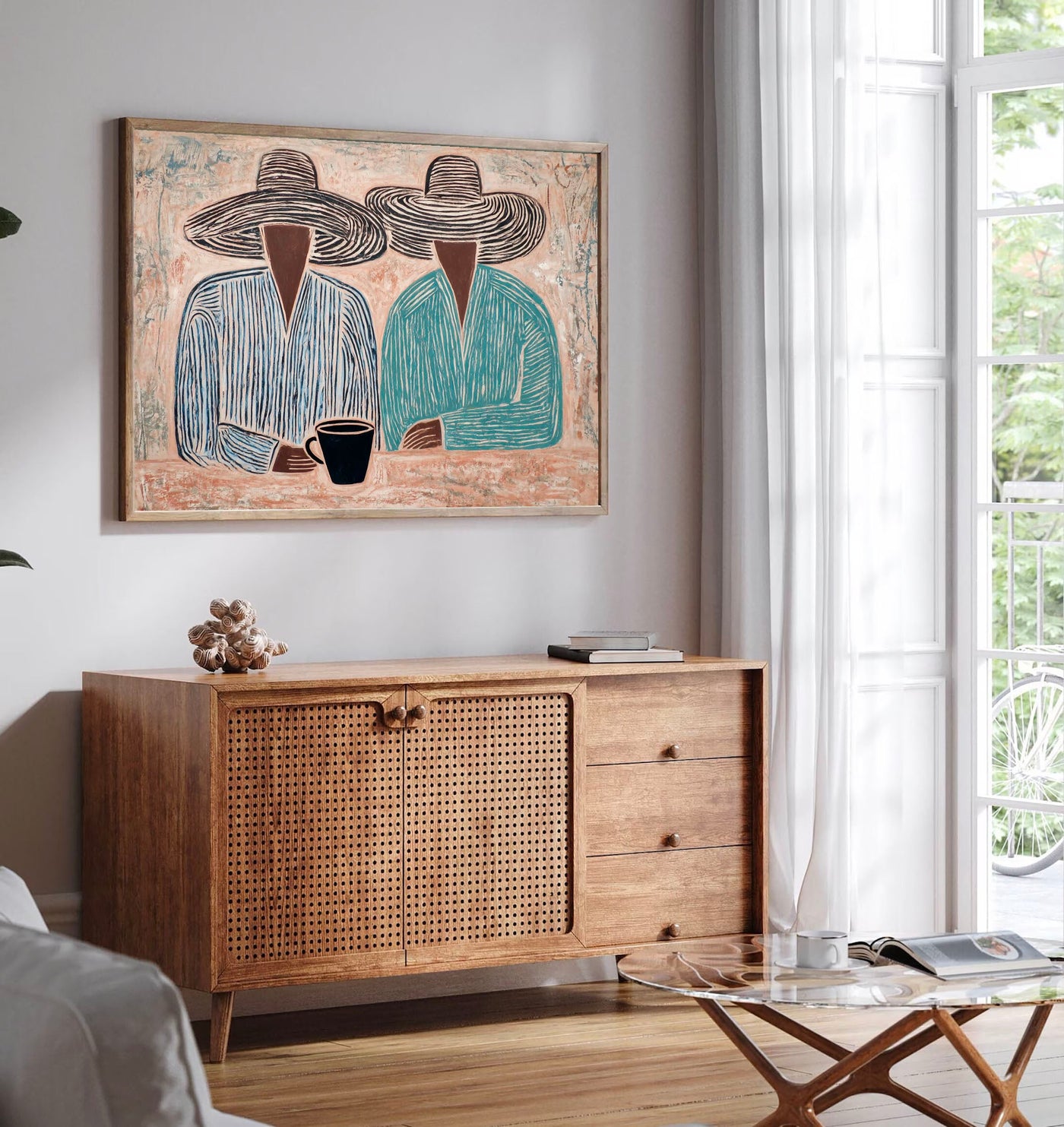 Textured Brimmed Duo | Muted Gathering