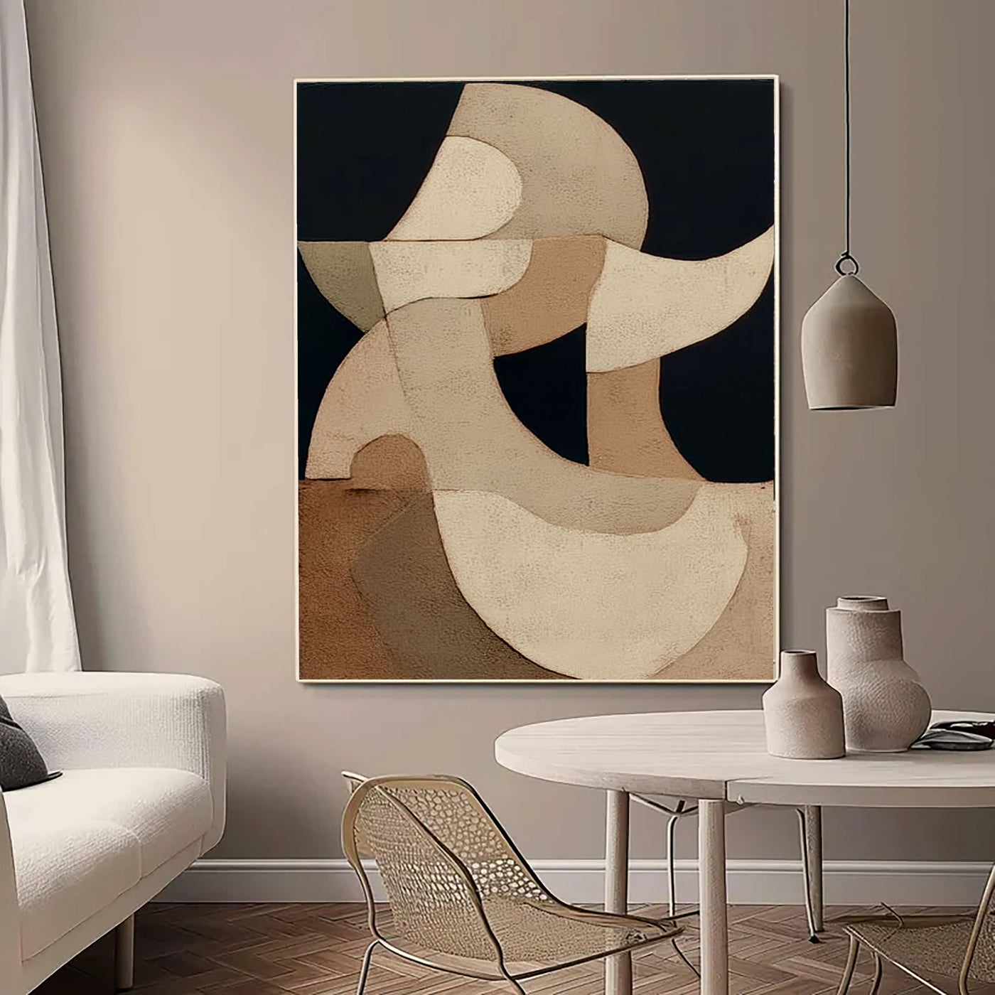 Abstract Form Harmony | Neutral Tones