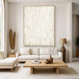 Textured Linear Grace | Ivory Stroke