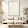 Textured Linear Grace | Ivory Stroke