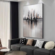 Textured Urban Horizon | Monochrome Glow