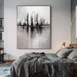 Textured Urban Horizon | Monochrome Glow
