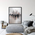 Textured Urban Horizon | Monochrome Glow