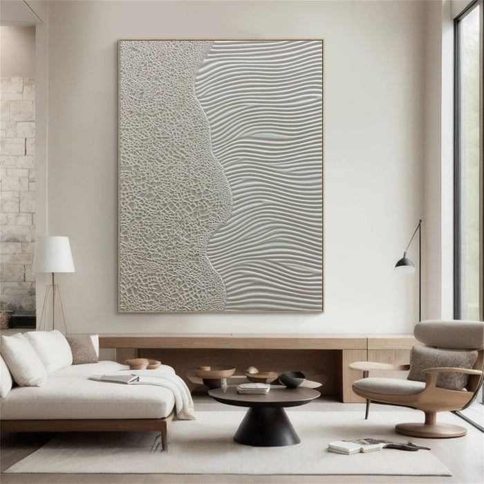 Textured Mesh Ripples | Ivory Hues