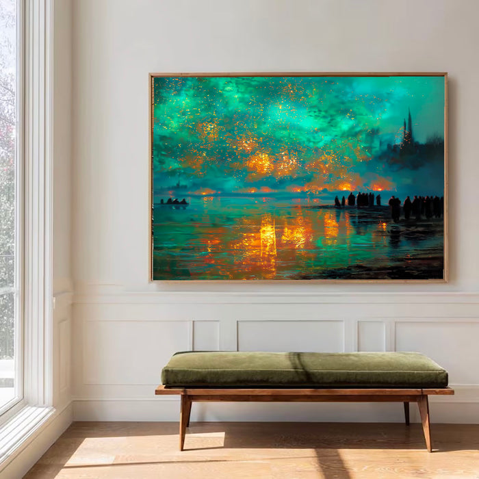 Starlit Waterside Dream | Aqua Glow