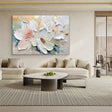 Flower & Tree Textured Abstract Wall Art #SF008