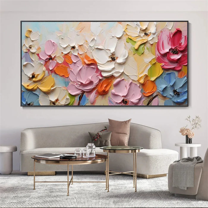 Flower & Tree Textured Abstract Wall Art #SF023
