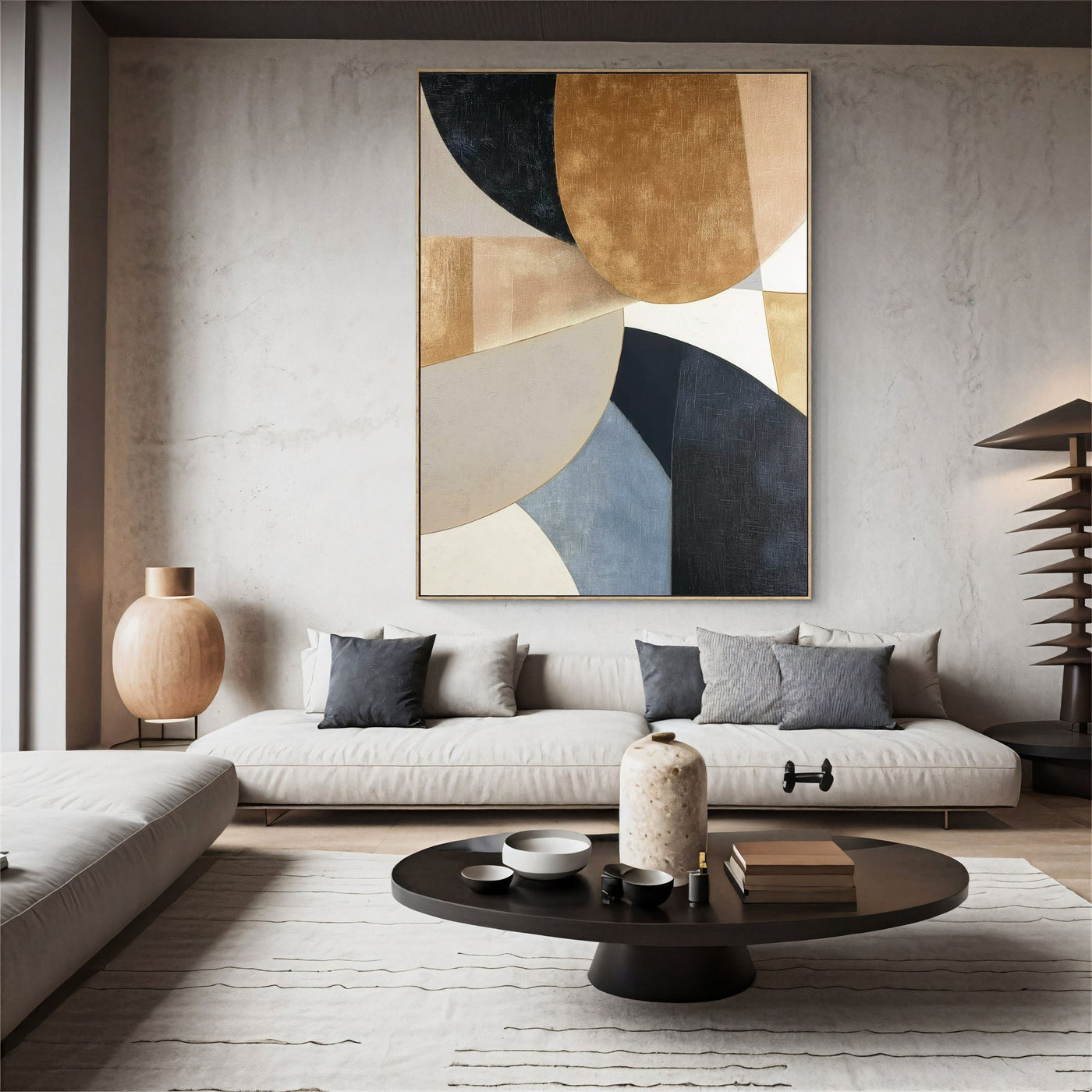 Textured Gilded Geometry | Luxe Tones