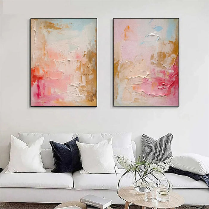 Abstract Textured Wall Art Set Of 2 #AT056