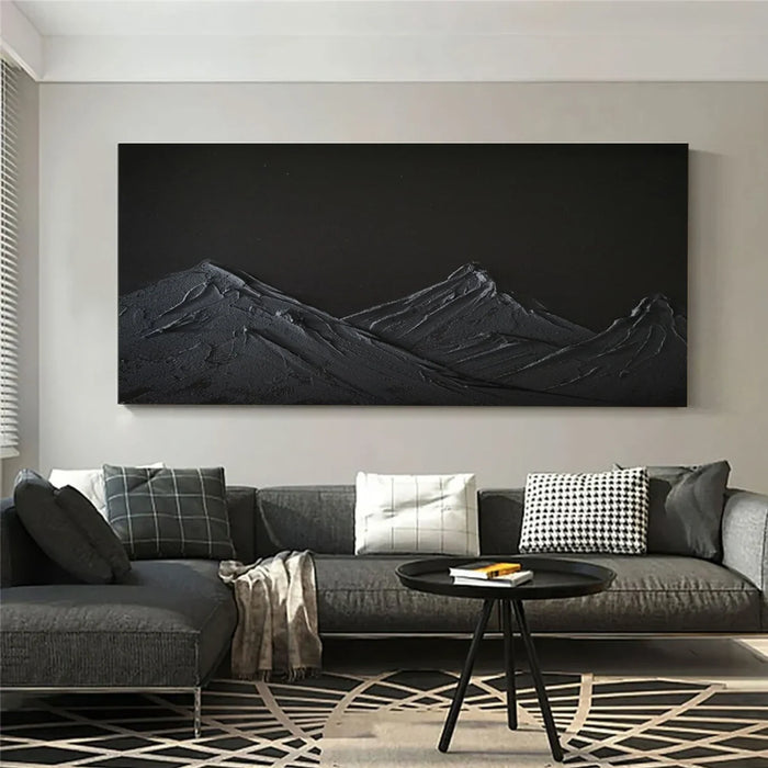 Black Mountain Textured Wall Art #MS037