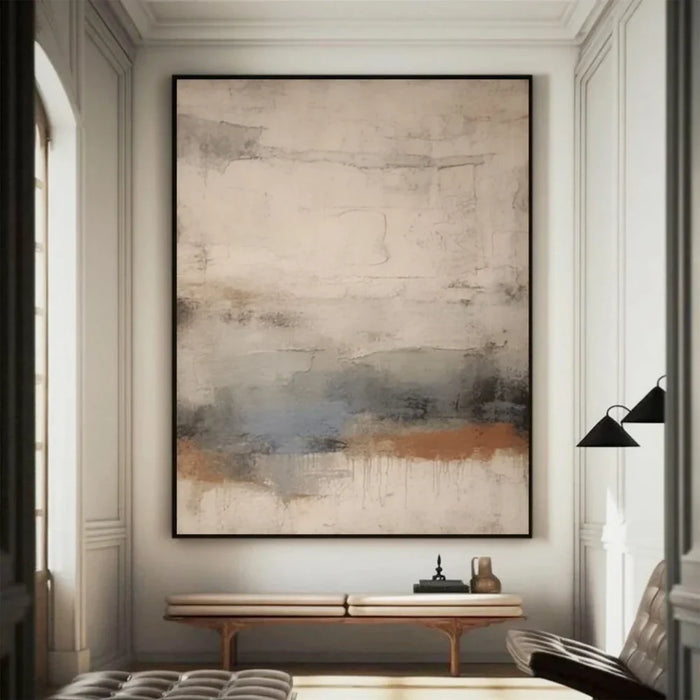 Beige and Brown Abstract Wall Art  #AT112