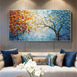 Flower & Tree Textured Abstract Wall Art #SF025
