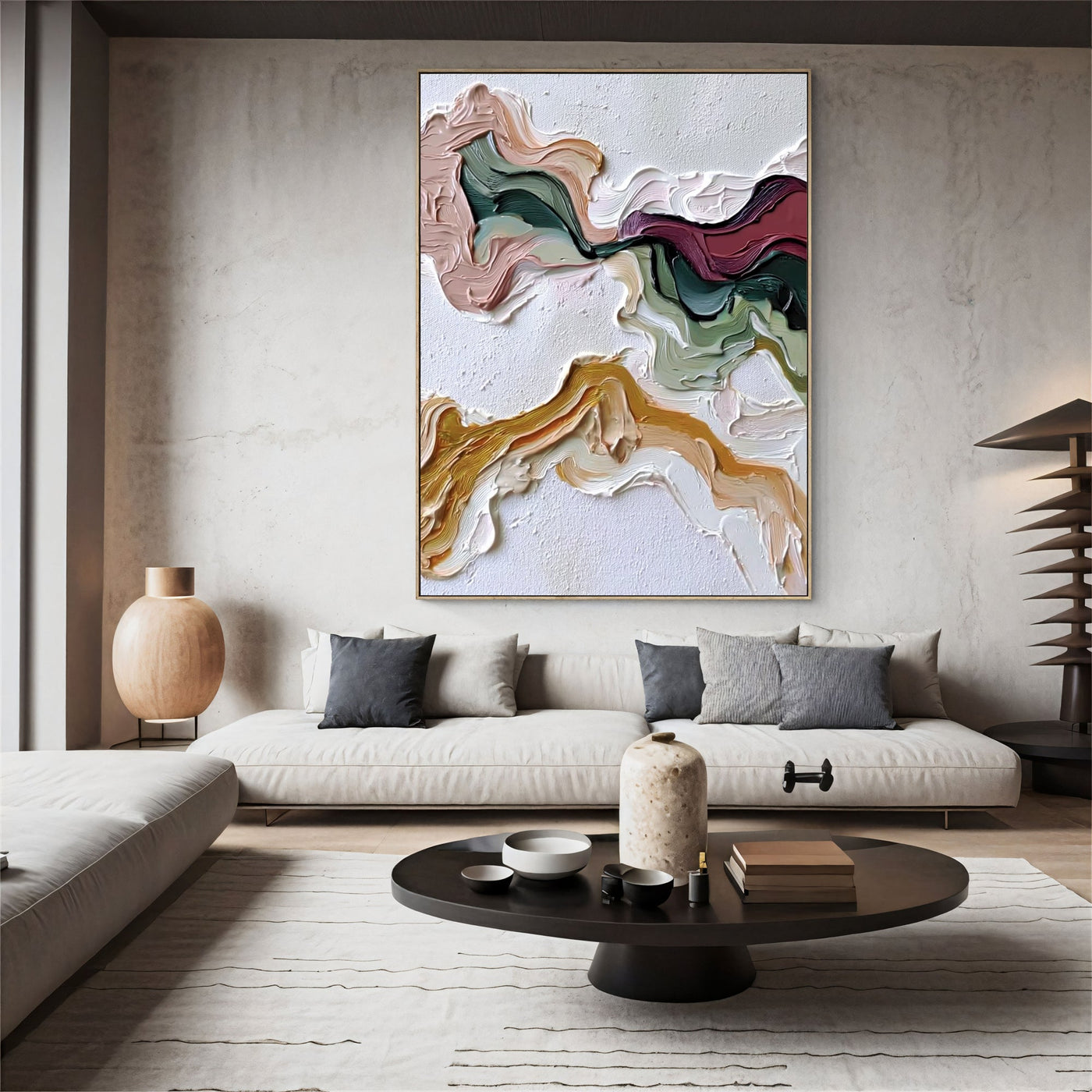 Textured Hue Opulence | Rich Swirls